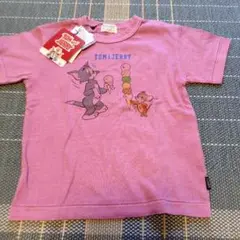 新品タグ付きトムとジェリー Tシャツ 紫