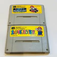 動作OK スーパーファミコン 2本セット端子 本体拭き掃除 済み 0802-1