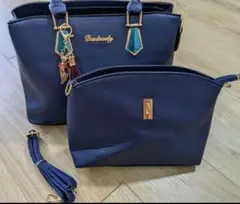 【現品限り☆あらゆるシーンで☆】Darbrody ネイビー ハンドバッグセット