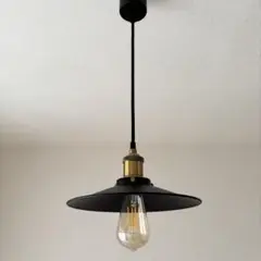 NITORIニトリ ペンダントライト ディスク ブラック LEDフィラメント電球