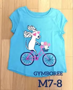 Gymboreeジンボリー プリントT 犬と自転車 M7-8