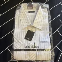load aston ホワイトストライプ ドレスシャツ Sサイズ