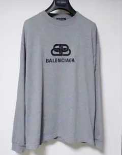 バレンシアガ 長袖カットソー グレー S