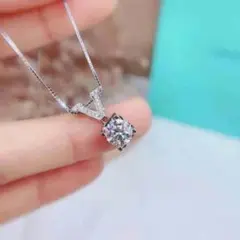 新品 ダイヤネックレス モアサナイト 1.0ct15