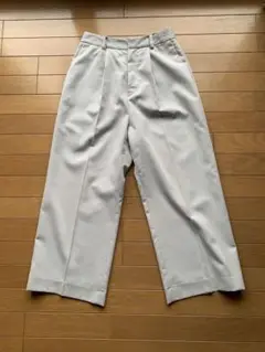 ライトグレー ワイドパンツ　COHINA S（レギュラー丈)サイズ