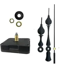 時計ムーブメントキット 黒い針付きトルクロングシャフト