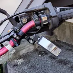 ポップス風 ミラー オフロード車22.2mmハンドル用　片方のみ 走り屋　バイク