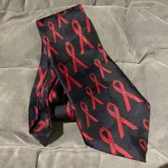 【美品】レッドリボンネクタイ