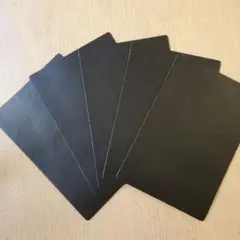 黒 本革シート 10cm×15cm×5枚 ブラック プレーン レザークラフト