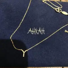 【アーカー 】AHKAH イニシャルネックレス Y