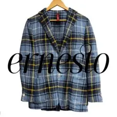 大幅値下げ！ernestó / エルネスト　チェック柄 テーラードジャケット 大幅値下げ！ernestó / エルネストチェック柄 テーラードジャケット