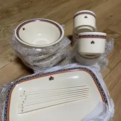 ロゴス■食器セット■4人分