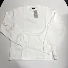 BEAMS B.SIMPLE L/S TEE ホワイト Mサイズ