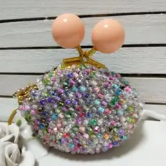ハンドメイドビーズがま口