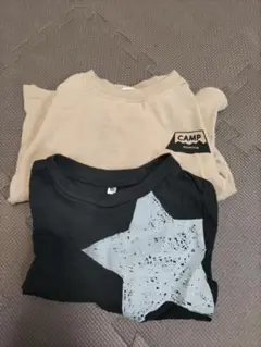 100㎝ 長袖Tシャツ2枚セット