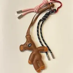 じゃらじゃらキーホルダー　くまさん　テディベア　キャメル　ブラウン　通園バッグに
