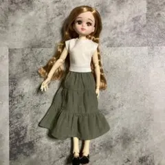 リカちゃん服　トップス・ティアードスカート2点セット