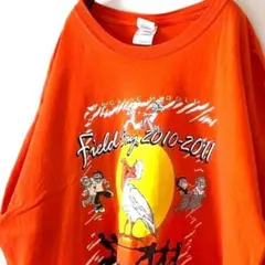 ギルダン バード 綱引き フィールドデイ Tシャツ XL オレンジ 古着
