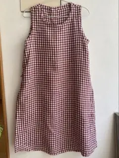 無印良品　麻ワンピース