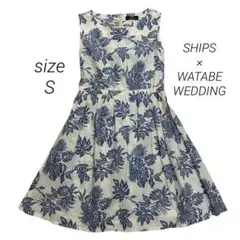 【美品】SHIPS WATABE WEDDING アロハワンピース かりゆし