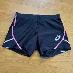 アシックス 黒 ショートパンツ Lサイズ