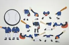 野球★紺×黒×白★色紙・寄せ書き用シール12枚セット★卒業　引退　アルバム