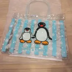 ピングー　トートバッグ　新品　ビニールバッグ　プール　お買い物
