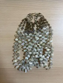 良品　Kong qi 希少天然石　ネックレス　4連　袋付き 良品Kong qi 希少天然石ネックレス4連袋付き