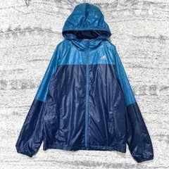 美品！アディダス/ウインドブレーカー/撥水/ラグラン/バイカラー/S★2804