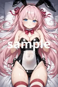 AIイラスト　セクシー　アニメイラスト　ポスター　A4サイズ　No.406