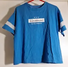 LINDAUER 半袖 Tシャツ 袖メッシュ 青 150㎝