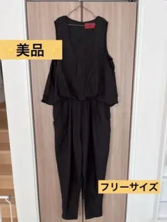 ✨美品✨黒のオールインワン フリーサイズ