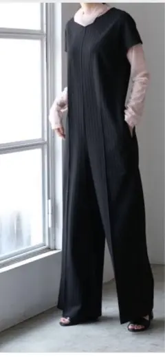 akte アクテ ラインジャンプスーツ オールインワン