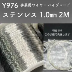 厳選 Y976 ステンレス 1.0mm 2M 手芸用 ワイヤー ハイグレード