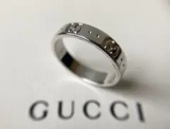 GUCCI アイコンリング GG ホワイトゴールド 約10.5号 k18 750