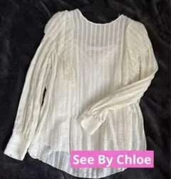 新品 See By Chloe シーバイクロエ フリルブラウス