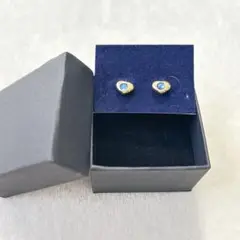 ❣️ステンレス鋼 ピアス ハート ゴールド ブルー ギフト プレゼント