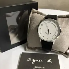 アニエスベー agnes b. 腕時計 ホワイトブラック