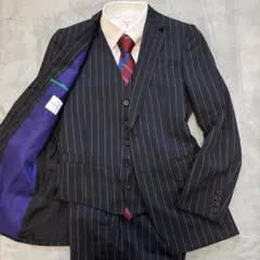 美品✨Paul Smith 3ピース　セットアップスーツ　ストライプ　近年モデル