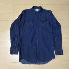 濃紺 Wrangler ラングラー 27MW デニムシャツ 16-17 復刻