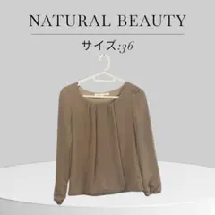 NATURAL BEAUTYナチュラルビューティー 36 オフィス 夏 シフォン