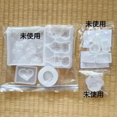 シリコンモールド6点セット ねこ 波 ハート