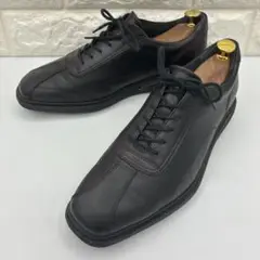 美品 アシックス ぺダラ レザースニーカー 24.5 pedala ブラック