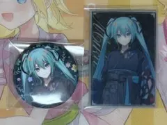 初音ミク NewYear 缶バッジ クリアカード