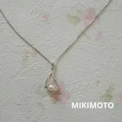 MIKIMOTO パールネックレス 雫モチーフ