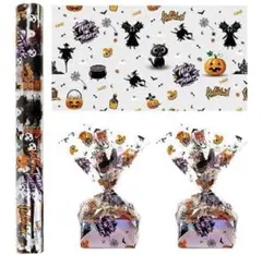 ★ハロウィン飾り 包装紙 ギフトラッピング OPP素材 幅40cm 長さ30m