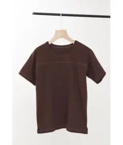 blkby トップステッチTシャツ　ブラウン