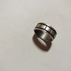 シルバー ストレートエッジ リング