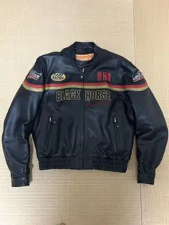 KADOYA カドヤ　BLACK HORSE BHR レザージャケット カドヤ KADOYA BHR BLACKHORSE パンチング 革ジャン ブラック