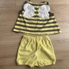 ストライプ柄蜂デザインセット 60サイズ